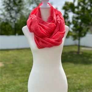 Bright Coral Pink Remi & Reid Infiniti Scarf